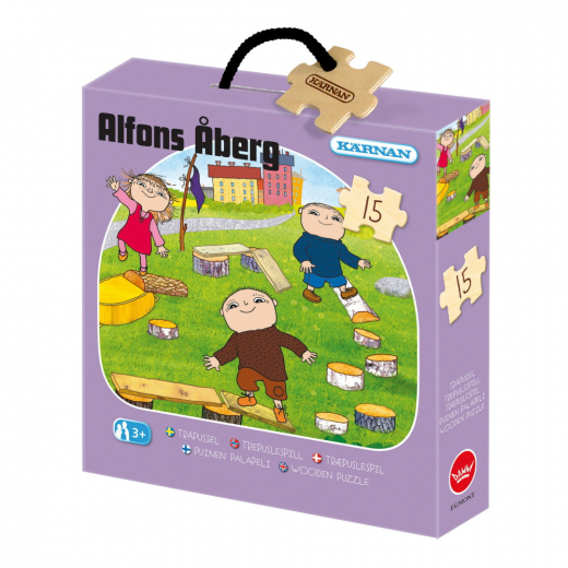 Kärnan puinen laatikkopalapeli - Alfons Åberg 15 Palaa ryhmässä PALAPELIT / Lasten palapelit @ Spelexperten (521054)