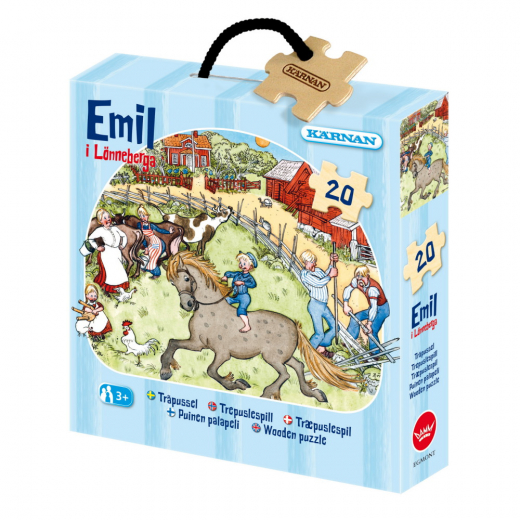 Kärnan puinen palapeli – Vaahteramäen Eemeli 20 Palaa ryhmässä PALAPELIT / Lasten palapelit @ Spelexperten (522105)