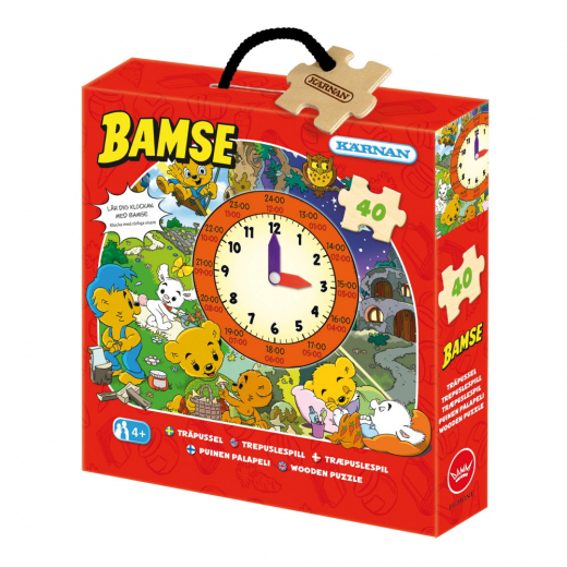 Kärnan Palapeli: Bamse Kello 40 palaa ryhmässä PALAPELIT / Lasten palapelit @ Spelexperten (524054)