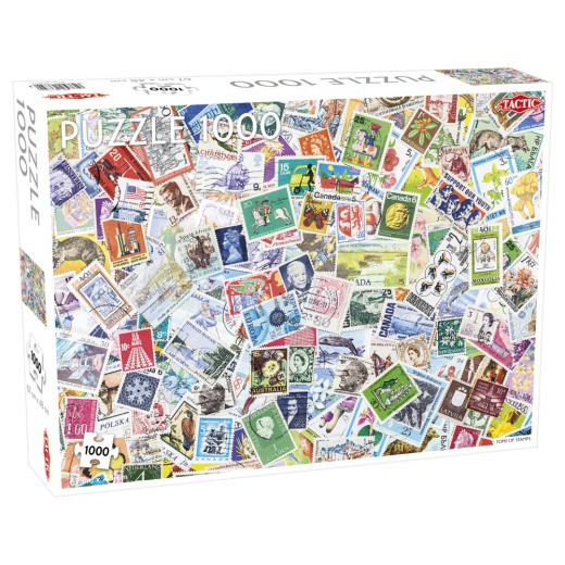Tactic Palapeli: Tons of Stamps 1000 palaa ryhmässä PALAPELIT / 1000 palaa @ Spelexperten (56632)