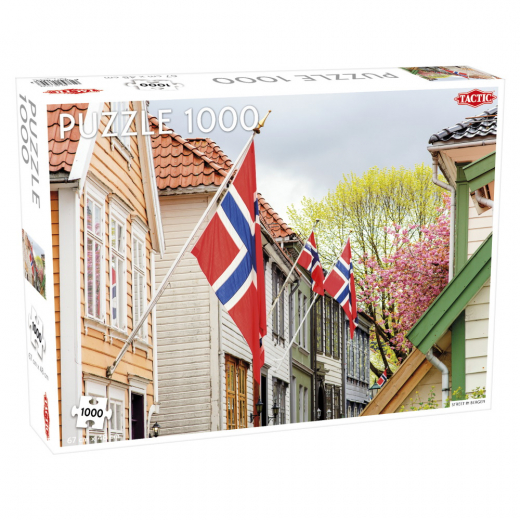 Tactic Palapeli: Street in Bergen 1000 Palaa ryhmässä PALAPELIT / 1000 palaa @ Spelexperten (56644)