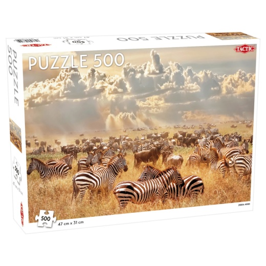 Tactic Palapeli: Zebra Herd 500 palaa ryhmässä PALAPELIT / < 625 palaa @ Spelexperten (56655)