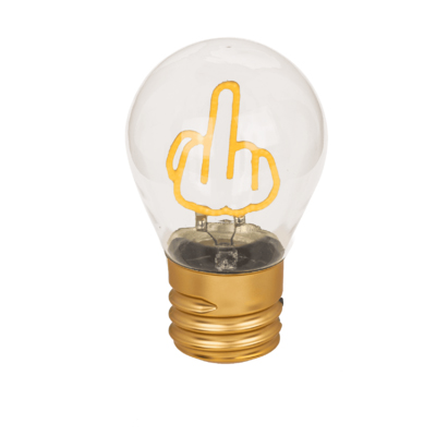 Lamp Light Bulb Middlefinger ryhmässä LELUT / Kalusteet / Lamput @ Spelexperten (579878)