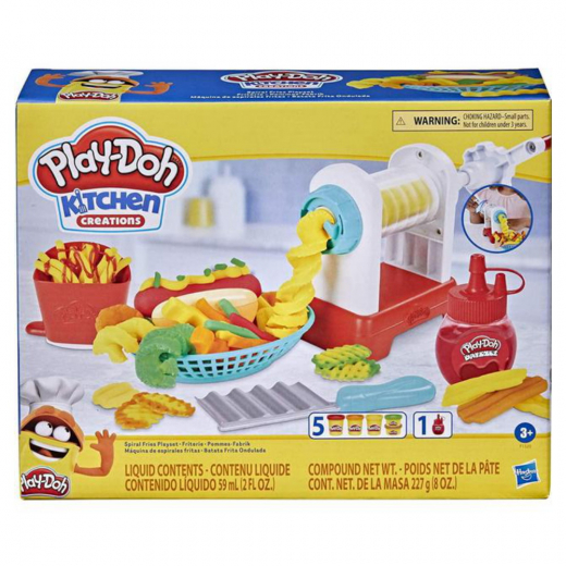 Play-Doh Spiral Fries Playset ryhmässä  @ Spelexperten (5858497)