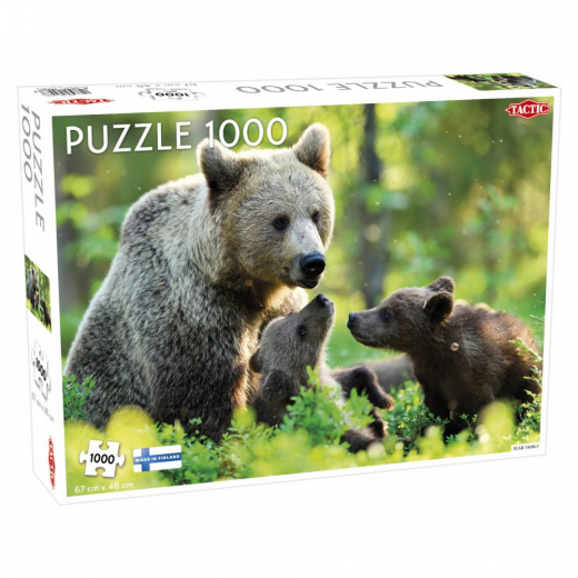 Tactic Palapeli: Bear Family 1000 Palaa ryhmässä PALAPELIT / 1000 palaa @ Spelexperten (58679)