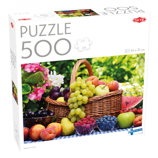 Tactic Palapeli: Basket of Fruits 500 Palaa ryhmässä PALAPELIT / < 750 palaa @ Spelexperten (59224)