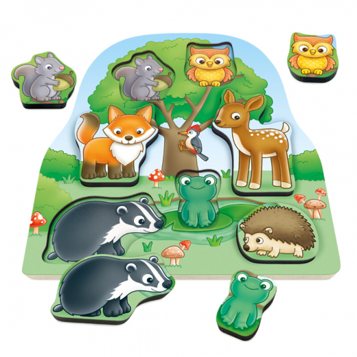 Orchard Toys Woodland Chunky Puzzle Wood ryhmässä PALAPELIT / Lasten palapelit @ Spelexperten (600134)