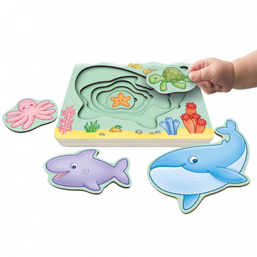 Orchard Toys Under the Sea Stacking Puzzle ryhmässä PALAPELIT / Lasten palapelit @ Spelexperten (600135)