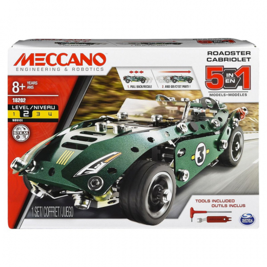 Meccano - Roadster Cabriolet 5-in-1 ryhmässä  @ Spelexperten (6040176)