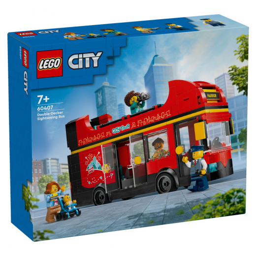 LEGO City - Punainen kaksikerroksinen turistibussi ryhmässä LELUT / LEGO / LEGO City @ Spelexperten (60407)