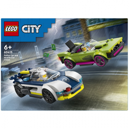 LEGO City - Poliisiauto ja muskeliauton takaa-ajo ryhmässä LELUT / LEGO / LEGO City @ Spelexperten (60415)