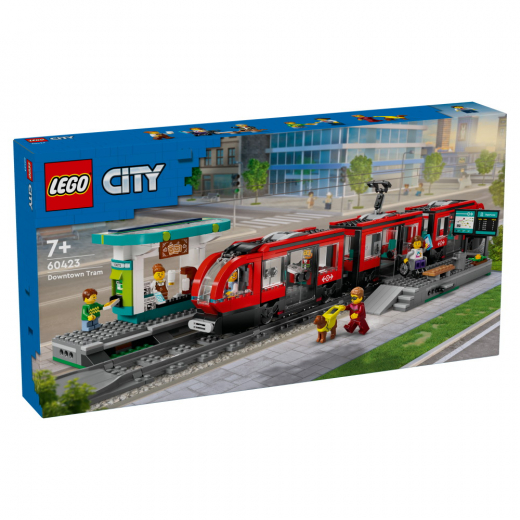 LEGO City - Keskikaupungin pikaratikkapysäkki ryhmässä LELUT / LEGO / LEGO City @ Spelexperten (60423)