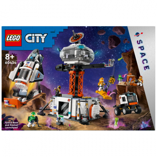 LEGO City - Avaruusasema ja raketin laukaisualusta ryhmässä LELUT / LEGO / LEGO City @ Spelexperten (60434)