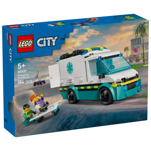 LEGO City - Ambulanssi hälytysajoihin ryhmässä LELUT / LEGO / LEGO City @ Spelexperten (60451)