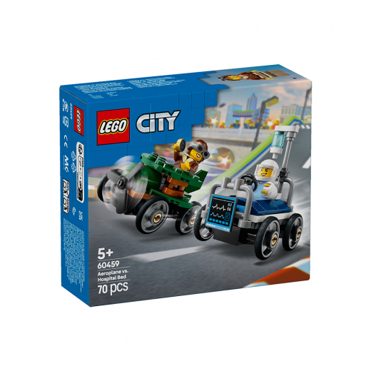 LEGO City - Lentokone vastaan sairaalansänky ryhmässä LELUT / LEGO / LEGO City @ Spelexperten (60459)