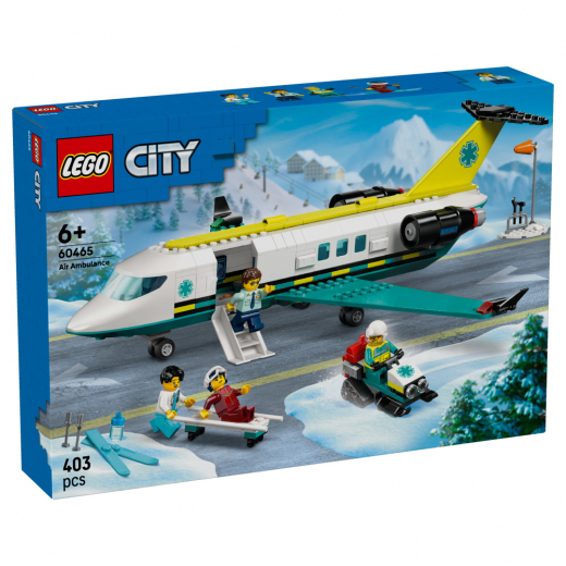 LEGO City - Pelastuslaitoksen ambulanssilentokone ryhmässä LELUT / LEGO / LEGO City @ Spelexperten (60465)