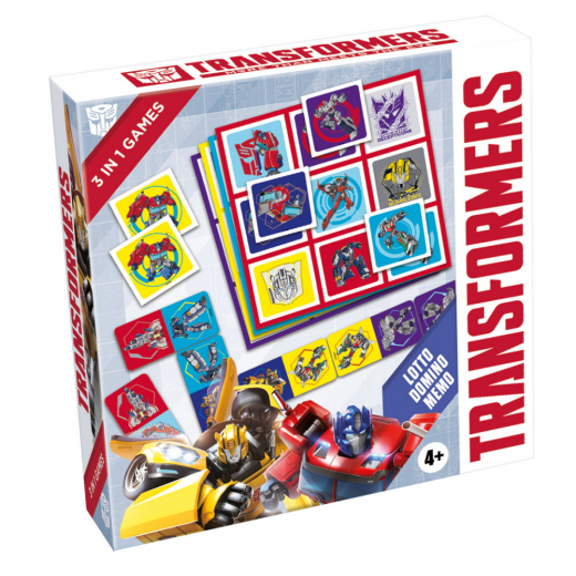 Transformers - Lotto, Domino, Memo - 3 in 1 ryhmässä SEURAPELIT / Lastenpelit @ Spelexperten (60485)