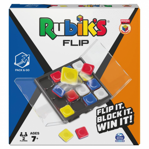 Rubiks Flip - Pack & Go Travel Game (FI) ryhmässä SEURAPELIT / Pulmia & puuhaa @ Spelexperten (6063174)