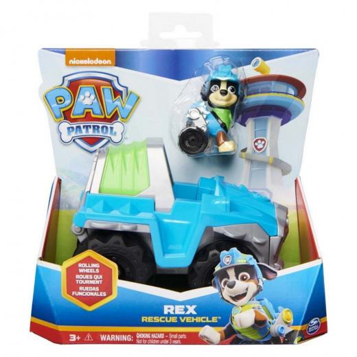 Paw Patrol - Rex Rescue Vehicle ryhmässä LELUT / Figuurit ja leikkisarjat / Paw Patrol @ Spelexperten (6063452)