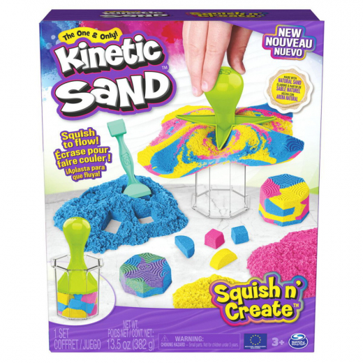 Kinetic Sand - Squish N' Create ryhmässä LELUT / Luo & maalaa @ Spelexperten (6065527)