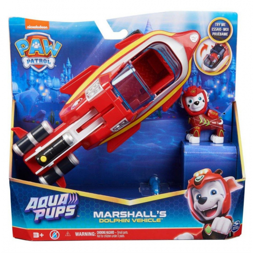 Paw Patrol - Marshall's Dolphin Vehicle ryhmässä LELUT / Figuurit ja leikkisarjat / Paw Patrol @ Spelexperten (6066139)