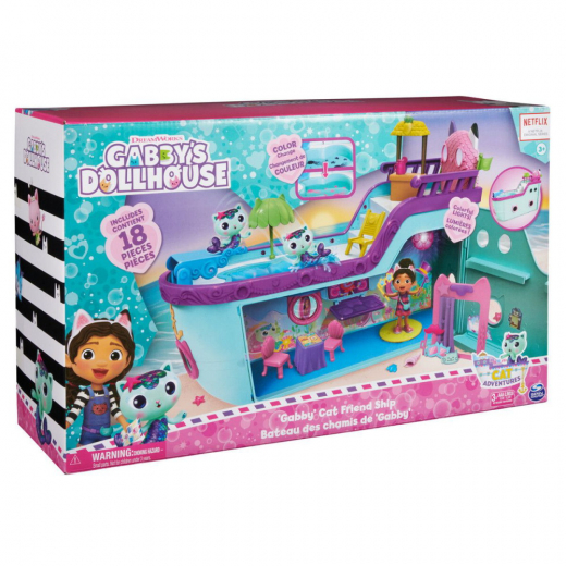 Gabby's Dollhouse - Cat-Tastic Cruise Ship ryhmässä LELUT / Figuurit ja leikkisarjat / Gabby's Dollhouse @ Spelexperten (6066583)