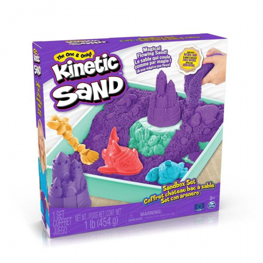Kinetic Sand Sandbox Set - Purple ryhmässä LELUT / Luo & maalaa / Kinetic Sand @ Spelexperten (6067477)