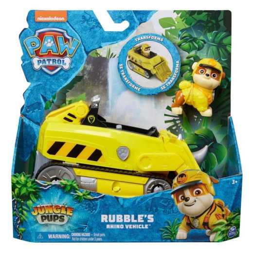 Paw Patrol - Jungle Themed Vehicle Rubble ryhmässä LELUT / Figuurit ja leikkisarjat / Paw Patrol @ Spelexperten (6067761)