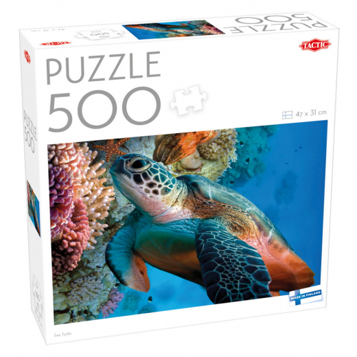 Tactic Palapeli: Sea Turtle 500 Palaa ryhmässä PALAPELIT / < 750 palaa @ Spelexperten (60682)