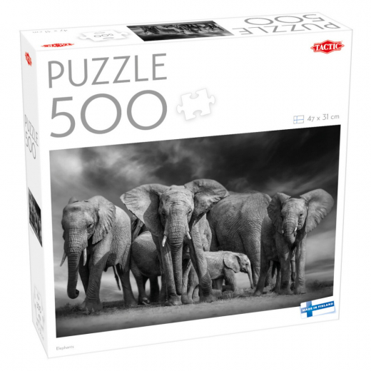 Tactic Palapeli: Elephants 500 Palaa ryhmässä PALAPELIT / < 750 palaa @ Spelexperten (60683)