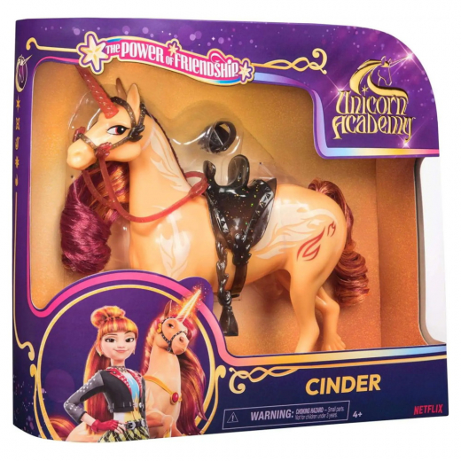 Unicorn Academy Unicorn - Cinder 28 cm ryhmässä LELUT / Figuurit ja leikkisarjat / Unicorn Academy @ Spelexperten (6072053)