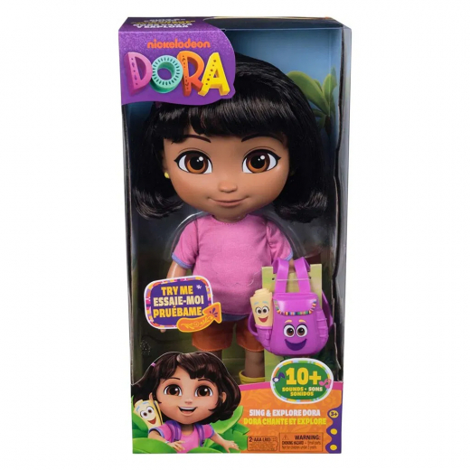Dora The Explorer Sing & Explore Dora Doll 30 cm ryhmässä LELUT / Figuurit ja leikkisarjat @ Spelexperten (6073380)