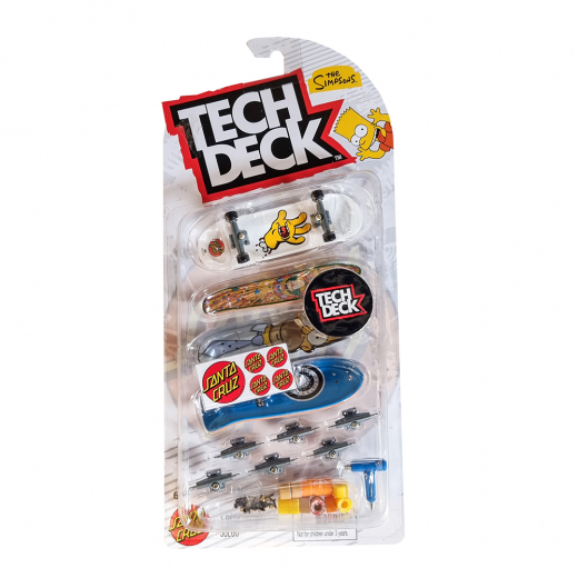 Tech Deck Skate 4 Pack Multipack - Simpsons ryhmässä LELUT / Figuurit ja leikkisarjat @ Spelexperten (6074136)