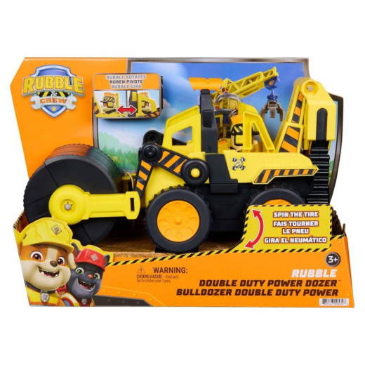Rubble & Crew Double Duty Power Dozer Leikkiajoneuvo 42 cm ryhmässä LELUT / Figuurit ja leikkisarjat / Paw Patrol @ Spelexperten (6074760)