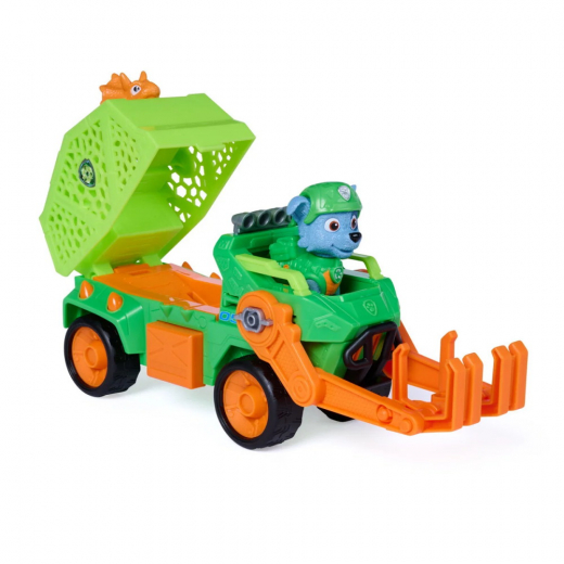 Paw Patrol - The Dino Movie - Rocky Dino Rescue Recycler ryhmässä LELUT / Figuurit ja leikkisarjat / Paw Patrol @ Spelexperten (6075772)
