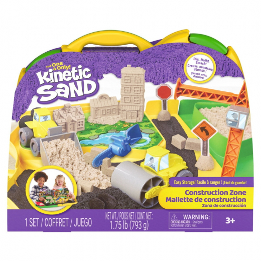 Kinetic Sand - Construction Zone ryhmässä LELUT / Luo & maalaa / Kinetic Sand @ Spelexperten (6075775)