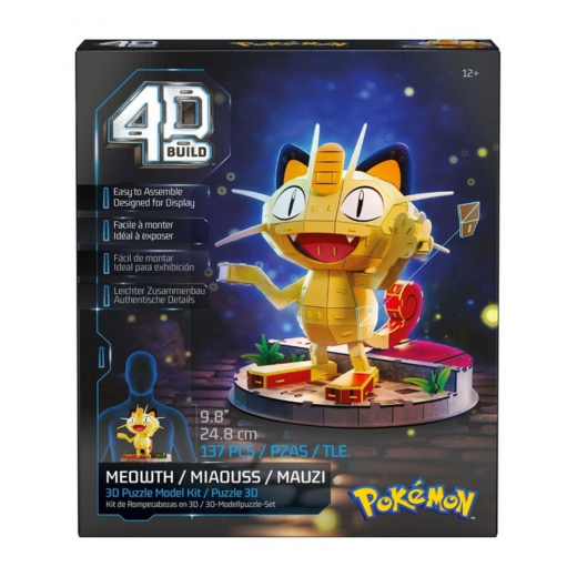 4D Build palapeli Pokémon Meowth ryhmässä PALAPELIT / 3D palapelit @ Spelexperten (6078076)