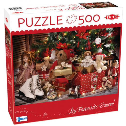 Tactic Puzzle: Christmas Presents And Toys 500 Pcs ryhmässä PALAPELIT / Tactic @ Spelexperten (60859)