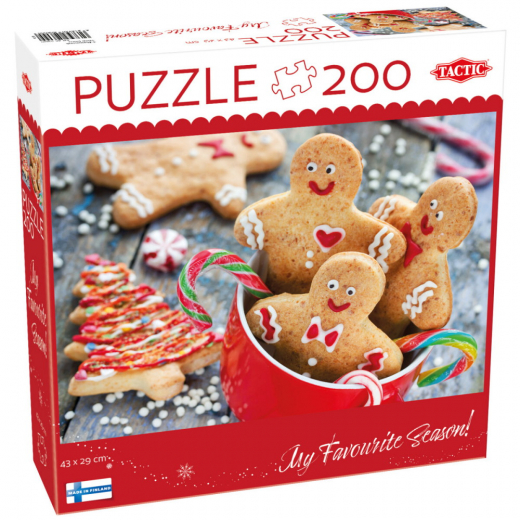 Tactic Puzzle: Lovers Gingerbread Cuties 200 Pcs  ryhmässä PALAPELIT / Tactic @ Spelexperten (60864)