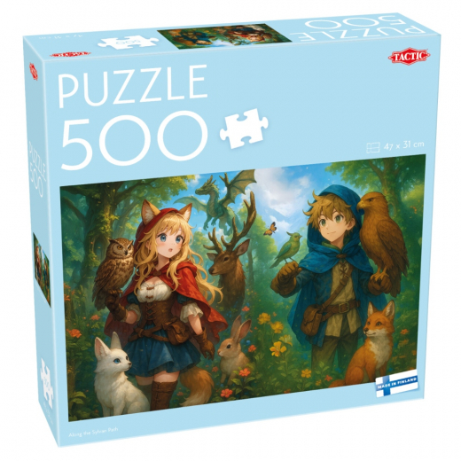 Tactic Pussel: Along The Sylvan Path 500 Pcs ryhmässä PALAPELIT / Tactic @ Spelexperten (60996)