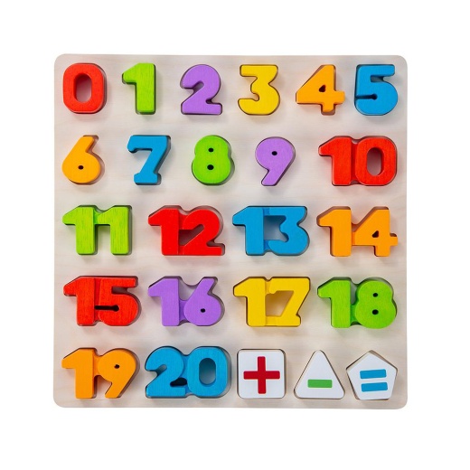 Wood Puzzle Numbers - Engelhart Education ryhmässä SEURAPELIT / Pedagogiset pelit @ Spelexperten (610035)