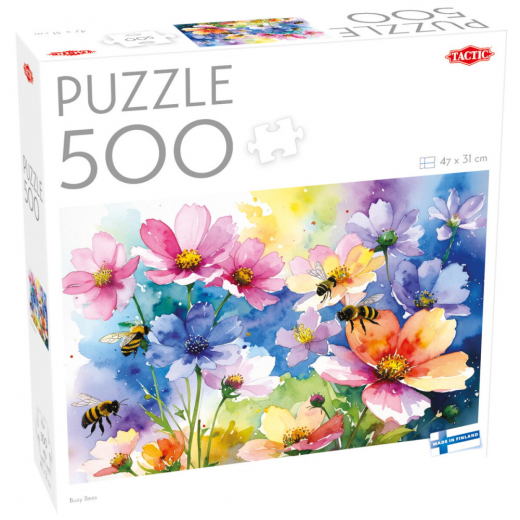 Tactic Puzzle: Busy Bees 500 Pcs ryhmässä PALAPELIT / Tactic @ Spelexperten (61064)