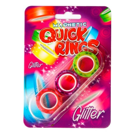 Magnetic Quick Rings - Glitter 3 Pack ryhmässä  @ Spelexperten (620890)
