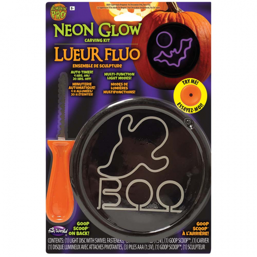 Neon Glow Carving Kit Ghost ryhmässä LELUT / Naamiaiset / Halloween / Naamiais Halloween @ Spelexperten (6462-G)