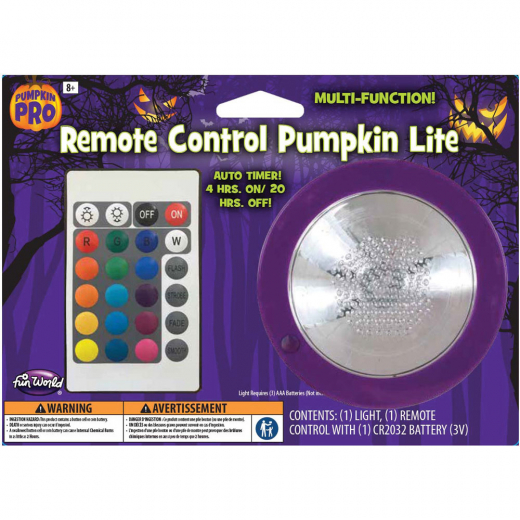 Deluxe Remote Pumpkin Light ryhmässä LELUT / Naamiaiset / Halloween / Naamiais Halloween @ Spelexperten (6494)