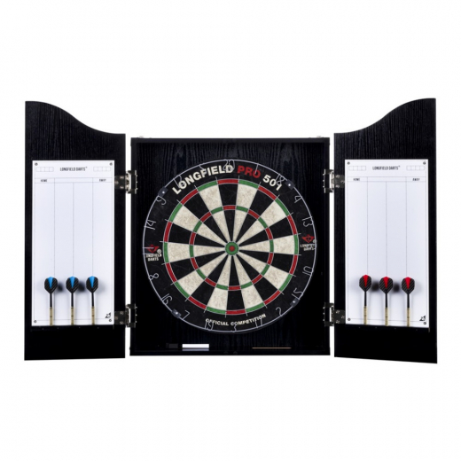 Longfield Darts Pro Set - Black ryhmässä PÖYTÄPELIT / Darts / Tikkataulu / Perinteinen @ Spelexperten (65015)