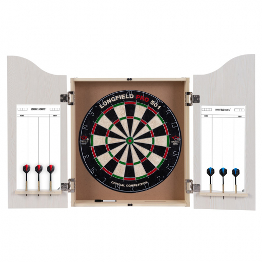 Longfield Darts Pro Set - Oak ryhmässä PÖYTÄPELIT / Darts / Tikkataulu / Perinteinen @ Spelexperten (65018)