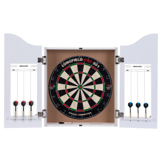 Longfield Darts Pro Set - White ryhmässä PÖYTÄPELIT / Darts / Tikkataulu / Perinteinen @ Spelexperten (65019)