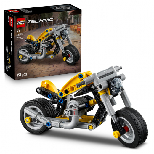 LEGO Technic - Keltainen moottoripyörä ryhmässä LELUT / LEGO / LEGO Technic @ Spelexperten (6590591)