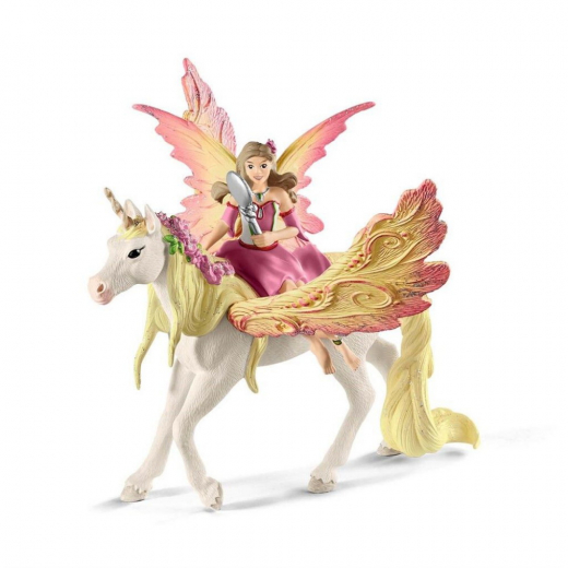Schleich Fairy Feya with Pegasus Unicorn ryhmässä LELUT / Figuurit ja leikkisarjat @ Spelexperten (70568)